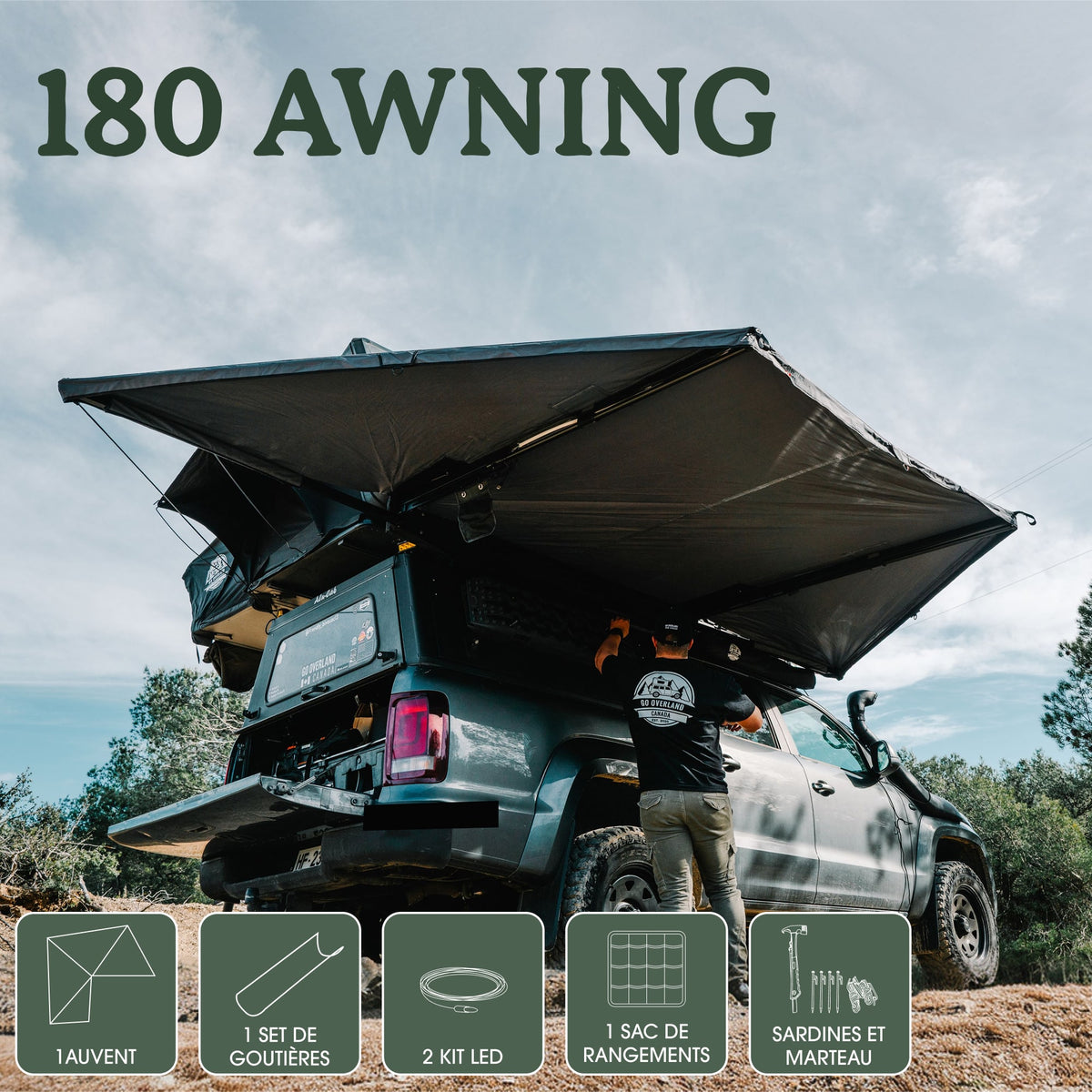 Auvent Autoportant 180°