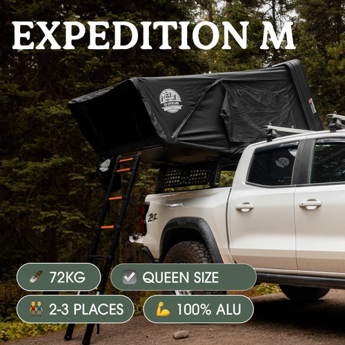 expedition dachzelt Expedition M Aluminium-Dachzelt: 2–3 Plätze