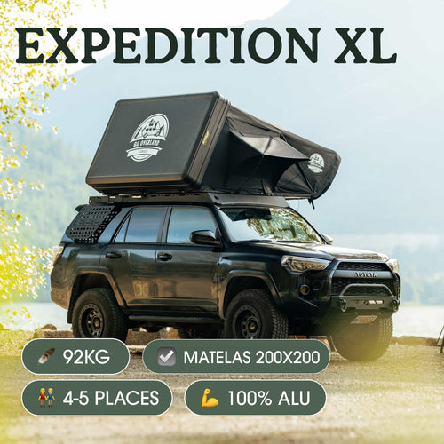 Expedition XL Aluminium-Dachzelt: 4-5 Plätze