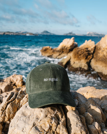 Casquette "No Signal" – Velours Côtelé